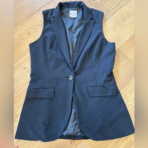 VTG y2k candies blazer vest womens XL black
